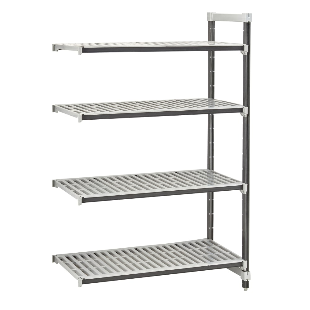 144-EXA187284V4480 72" NSF 4-Tier Heavy-Duty Plastic Shelving Unit - Camshelving® Elements X...