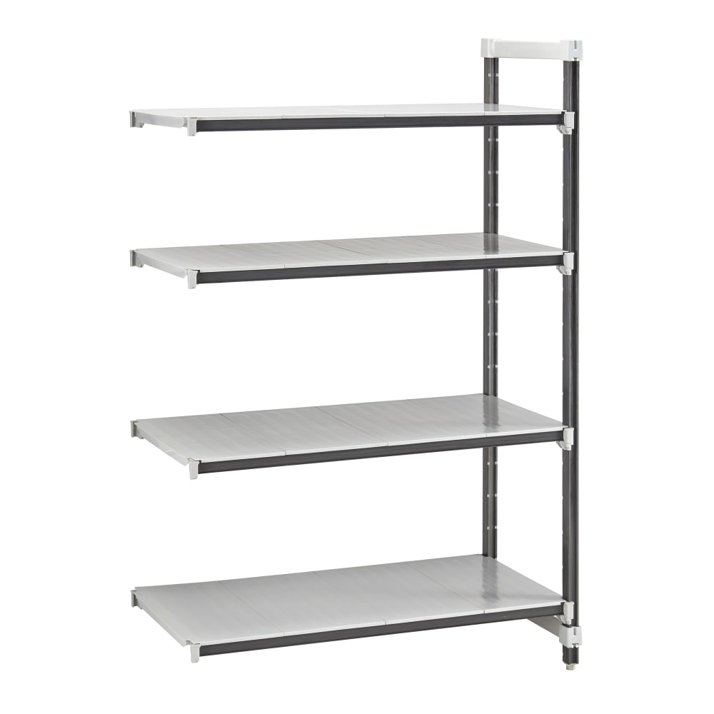 144-EXA215472S4480 54" NSF 4-Tier Heavy-Duty Plastic Shelving Unit - Camshelving® Elements X...