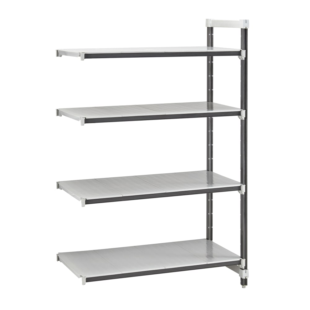 144-EXA216084S4480 60" NSF 4-Tier Heavy-Duty Plastic Shelving Unit - Camshelving® Elements X...