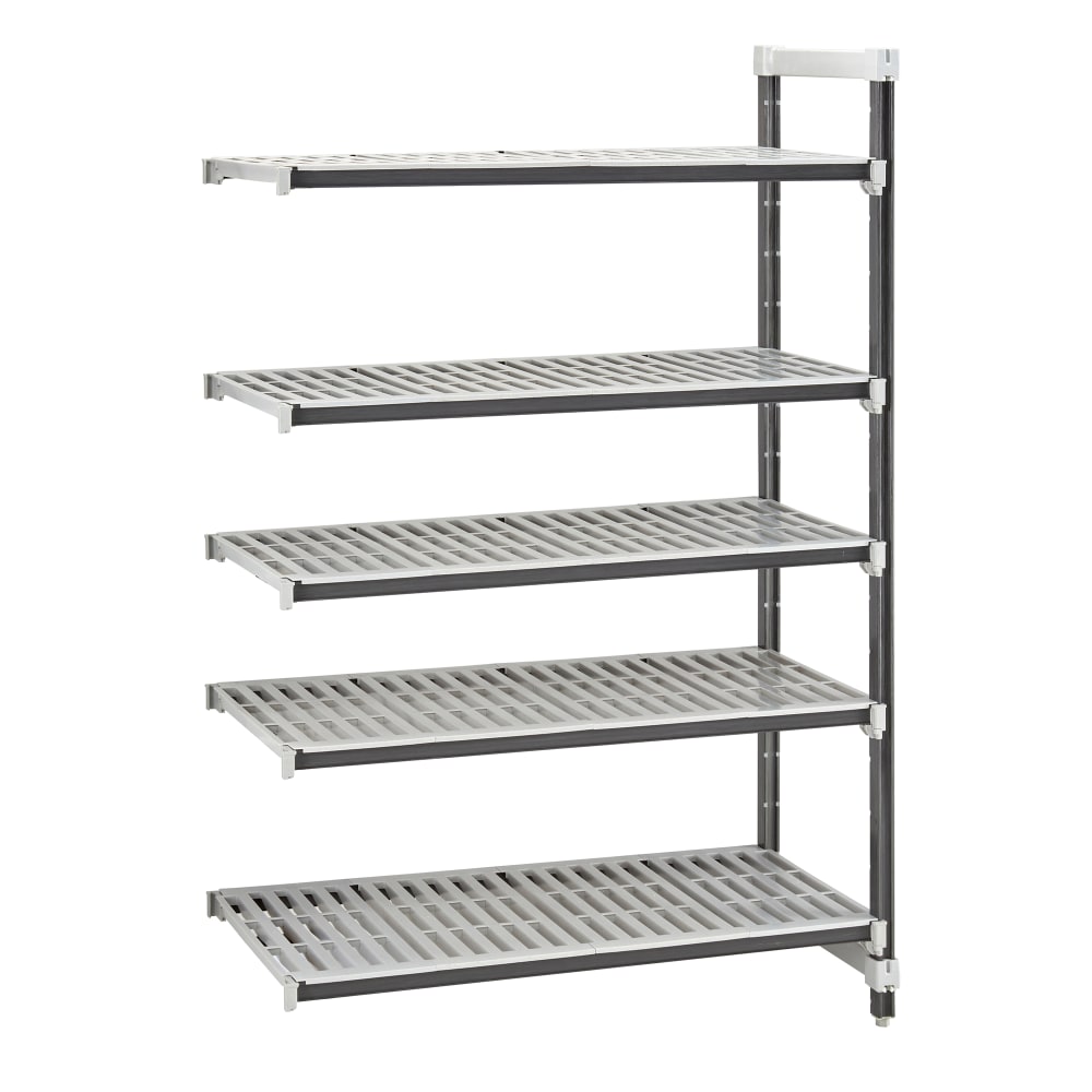 144-EXA242484V5480 24" NSF 5-Tier Heavy-Duty Plastic Shelving Unit - Camshelving® Elements X...