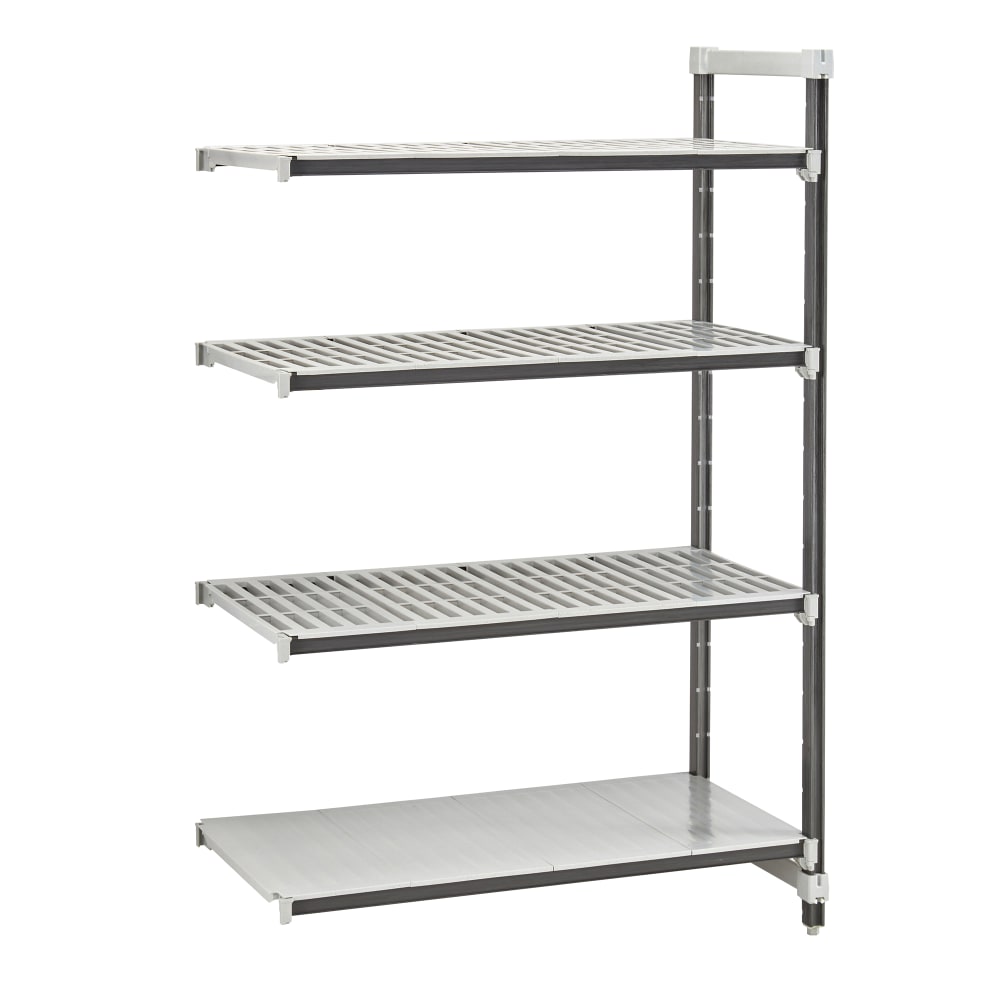 144-EXA244264VS4480 42" NSF 4-Tier Heavy-Duty Plastic Shelving Unit - Camshelving® Elements...