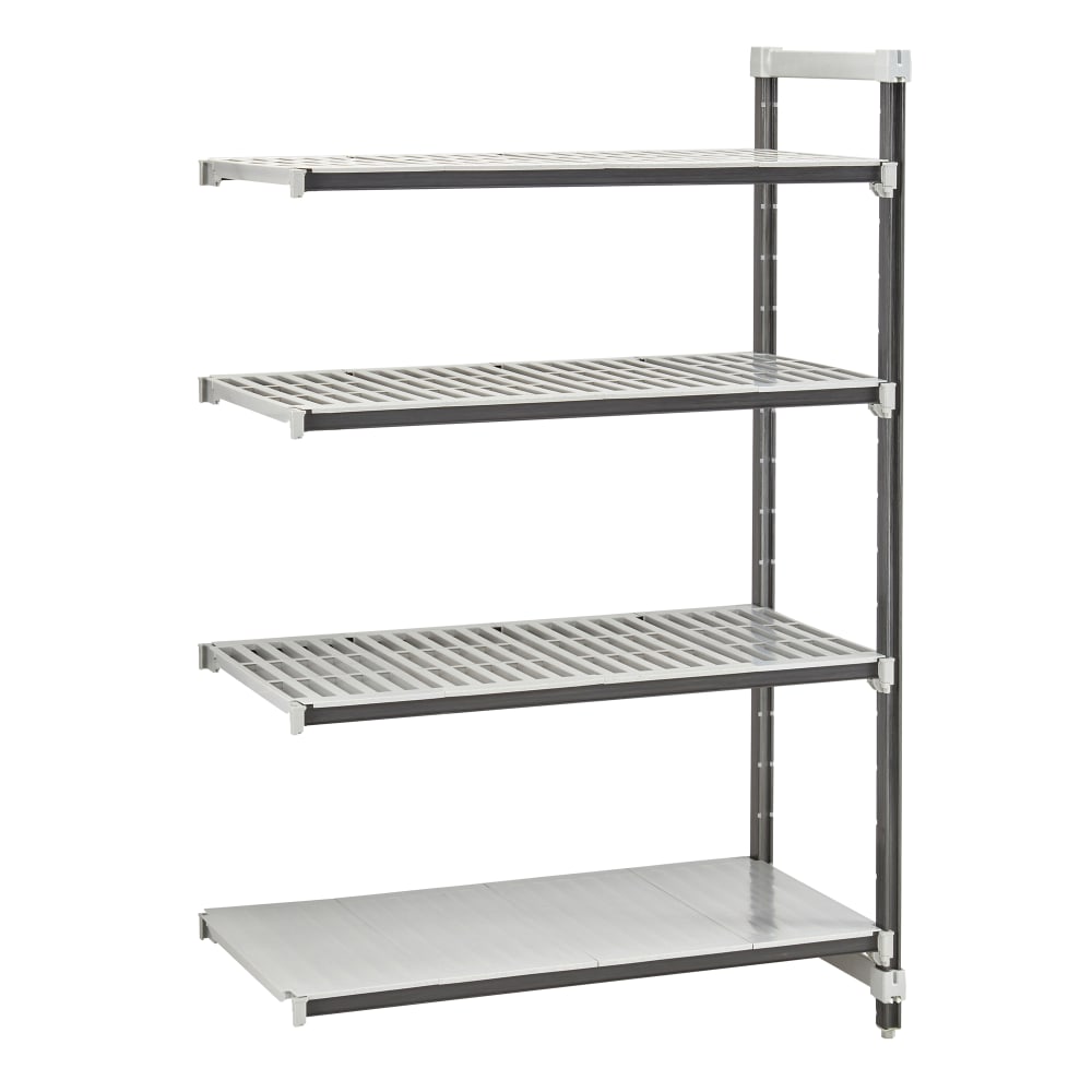 144-EXA244864VS4480 48" NSF 4-Tier Heavy-Duty Plastic Shelving Unit - Camshelving® Elements...