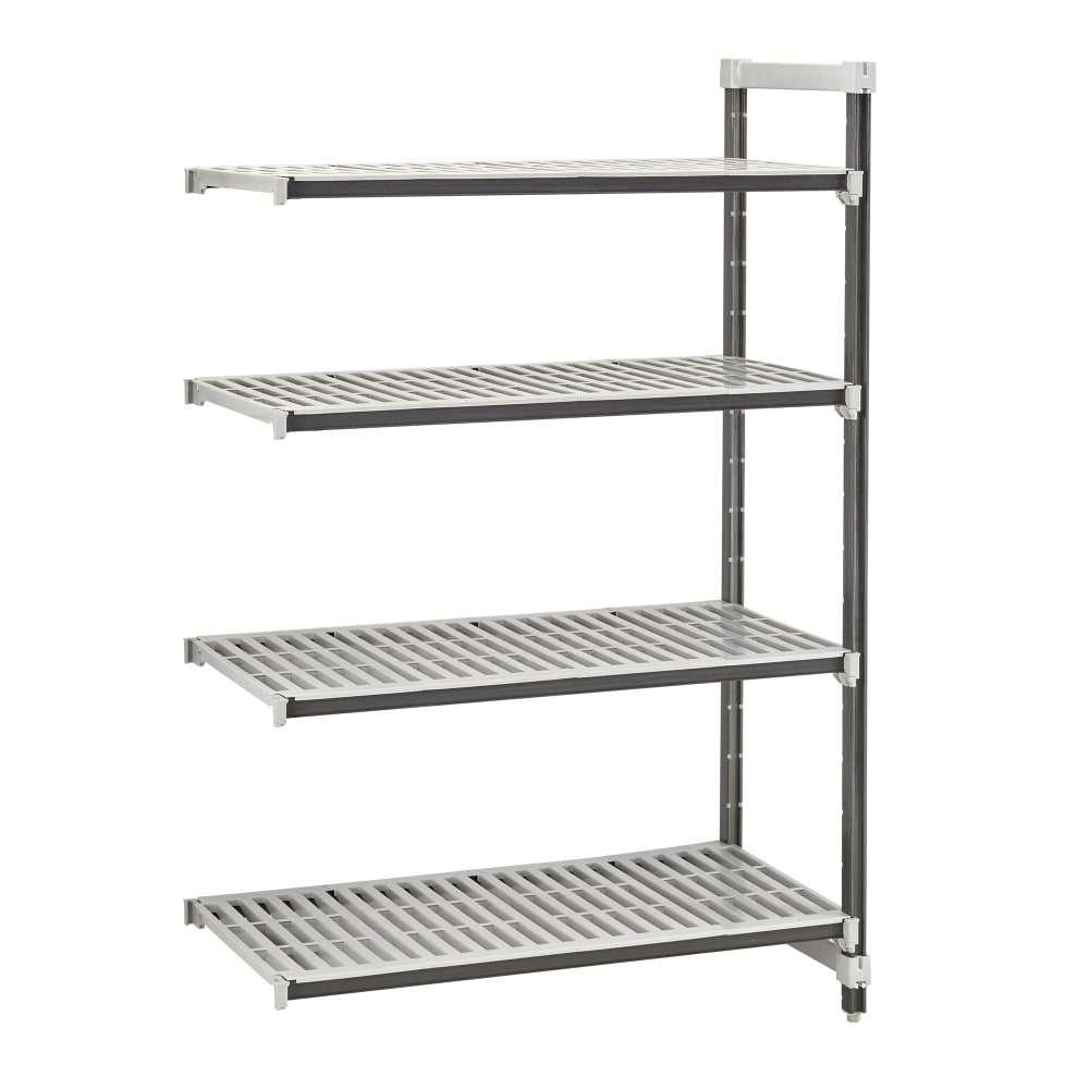 144-EXA213672V4480 36" NSF 4-Tier Heavy-Duty Plastic Shelving Unit - Camshelving® Elements X...