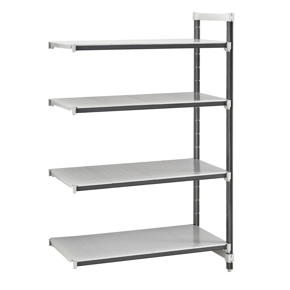 144-EXA244284S4480 42" NSF 4-Tier Heavy-Duty Plastic Shelving Unit - Camshelving® Elements X...