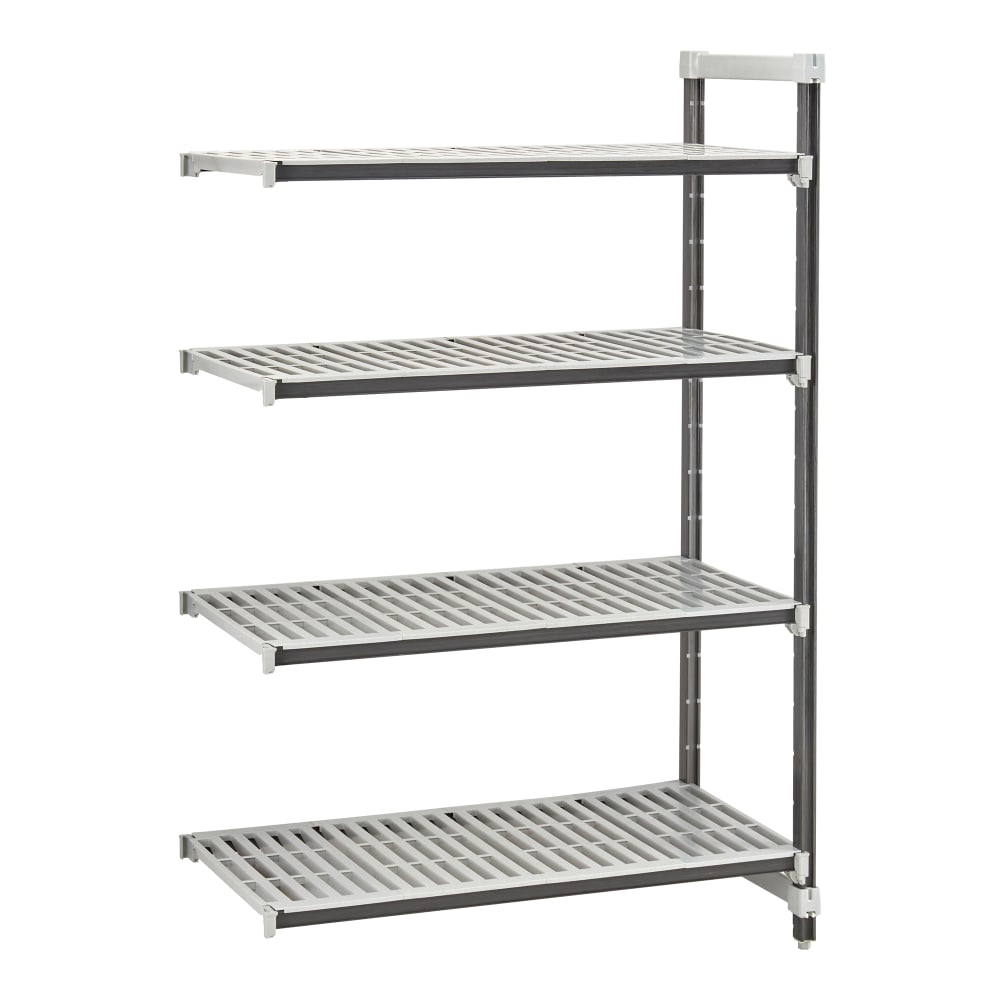 144-EXA244864V4480 48" NSF 4-Tier Heavy-Duty Plastic Shelving Unit - Camshelving® Elements X...
