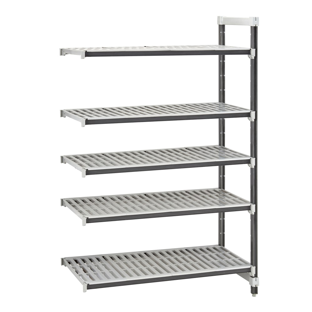 144-EXA244864V5480 48" NSF 5-Tier Heavy-Duty Plastic Shelving Unit - Camshelving® Elements X...