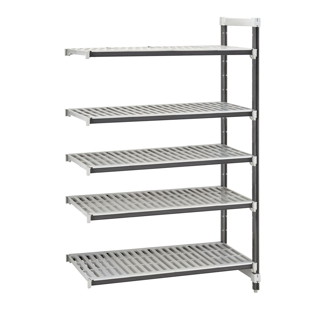 144-EXA244284V5480 42" NSF 5-Tier Heavy-Duty Plastic Shelving Unit - Camshelving® Elements X...