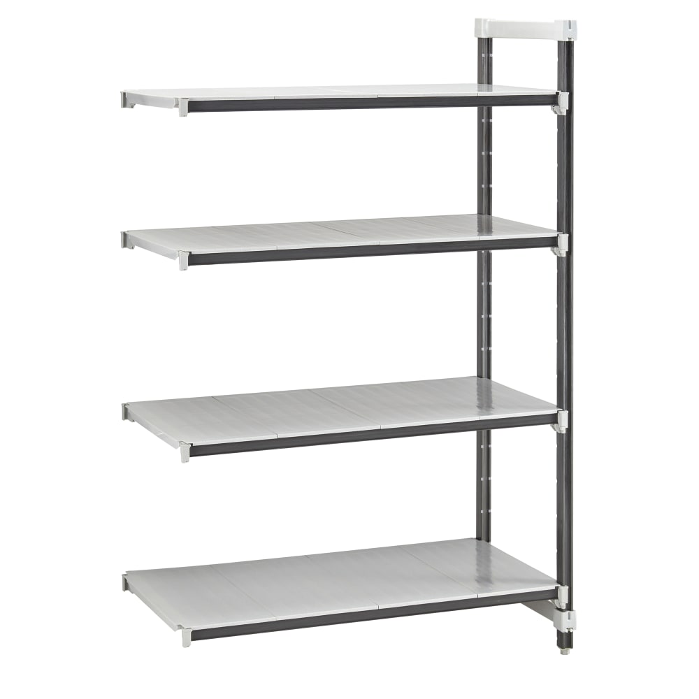 144-EXA244884S4480 48" NSF 4-Tier Heavy-Duty Plastic Shelving Unit - Camshelving® Elements X...