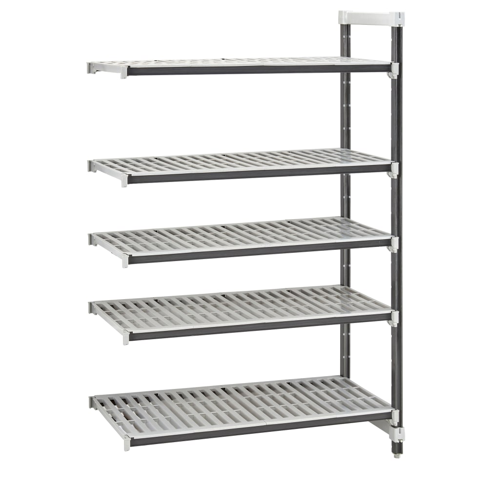 144-EXA244884V5480 Camshelving Elements XTRA Add-On Vented Shelving Unit - 5 Shelves, 48"L x...