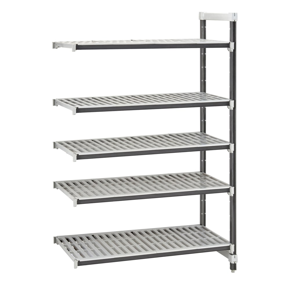 144-EXA245464V5480 54" NSF 5-Tier Heavy-Duty Plastic Shelving Unit - Camshelving® Elements X...