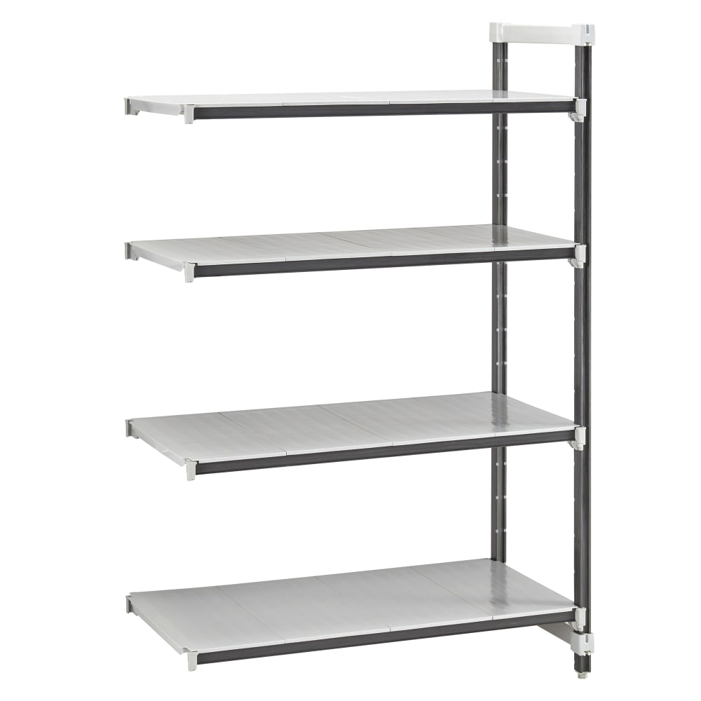 144-EXA245472S4480 54" NSF 4-Tier Heavy-Duty Plastic Shelving Unit - Camshelving® Elements X...