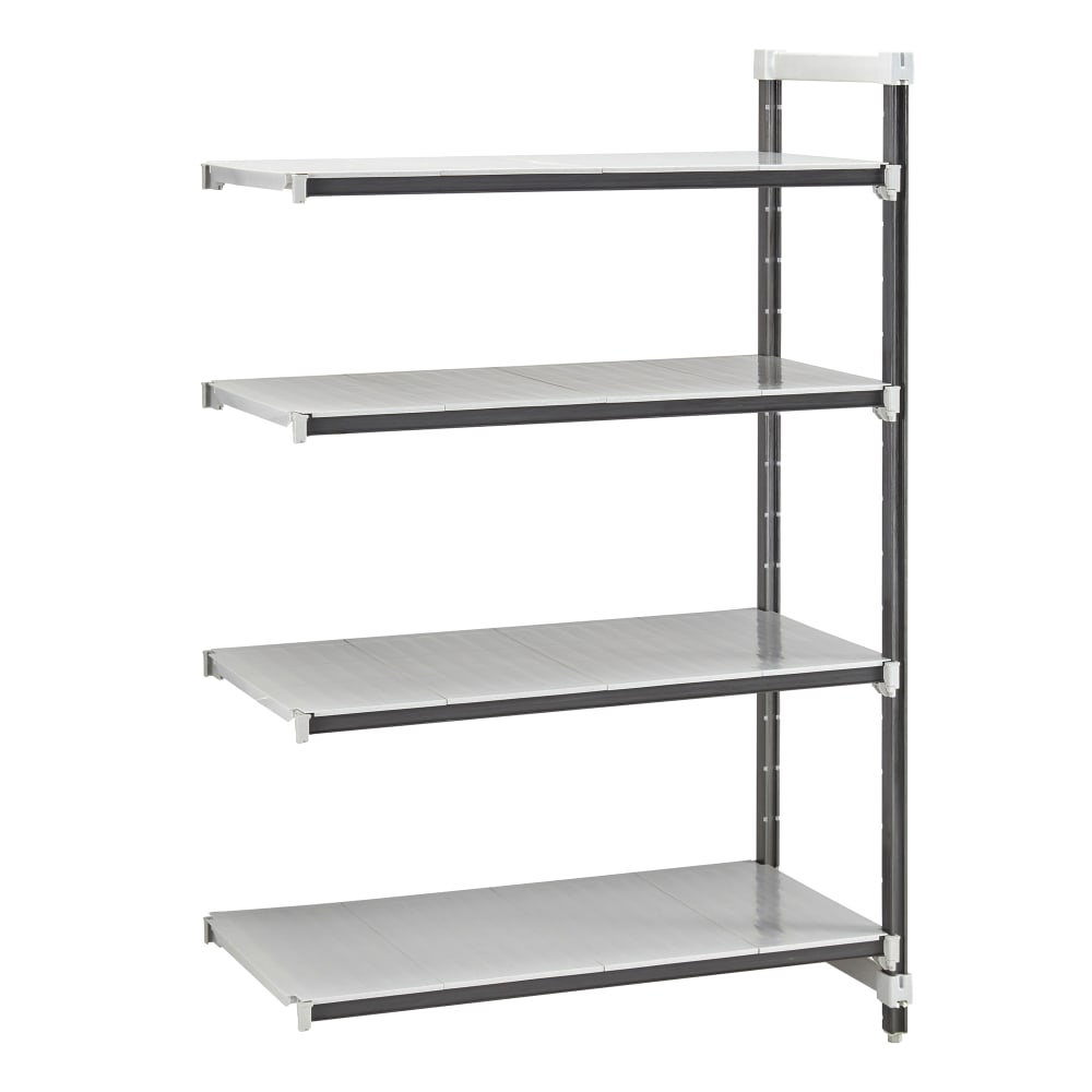 144-EXA246084S4480 60" NSF 4-Tier Heavy-Duty Plastic Shelving Unit - Camshelving® Elements X...