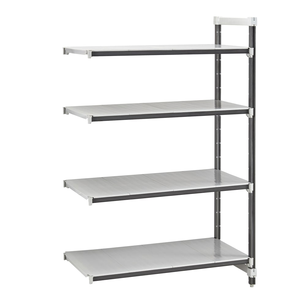 144-EXA247284S4480 72" NSF 4-Tier Heavy-Duty Plastic Shelving Unit - Camshelving® Elements X...