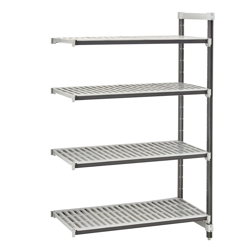 144-EXA244284V4480 42" NSF 4-Tier Heavy-Duty Plastic Shelving Unit - Camshelving® Elements X...