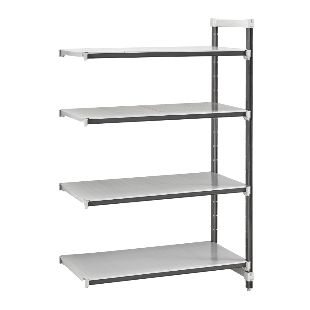 144-EXA245484S4480 54" NSF 4-Tier Heavy-Duty Plastic Shelving Unit - Camshelving® Elements X...