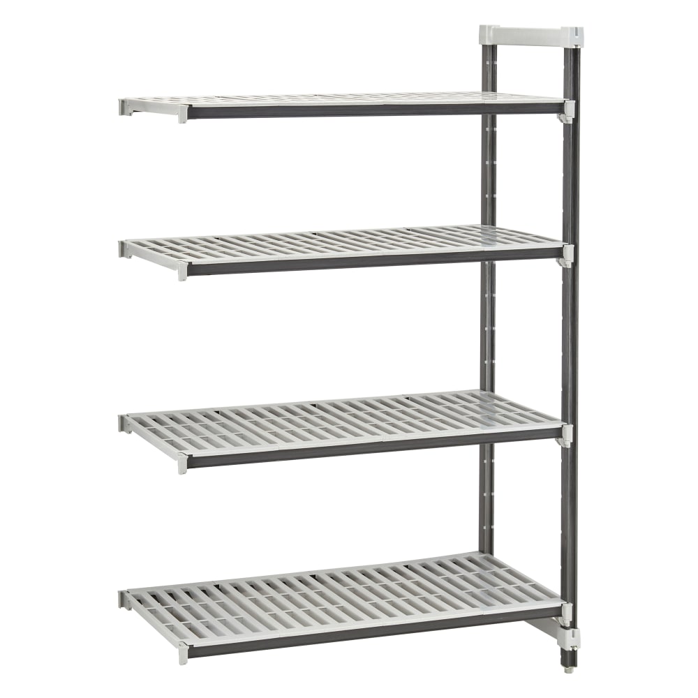 144-EXA245484V4480 54" NSF 4-Tier Heavy-Duty Plastic Shelving Unit - Camshelving® Elements X...