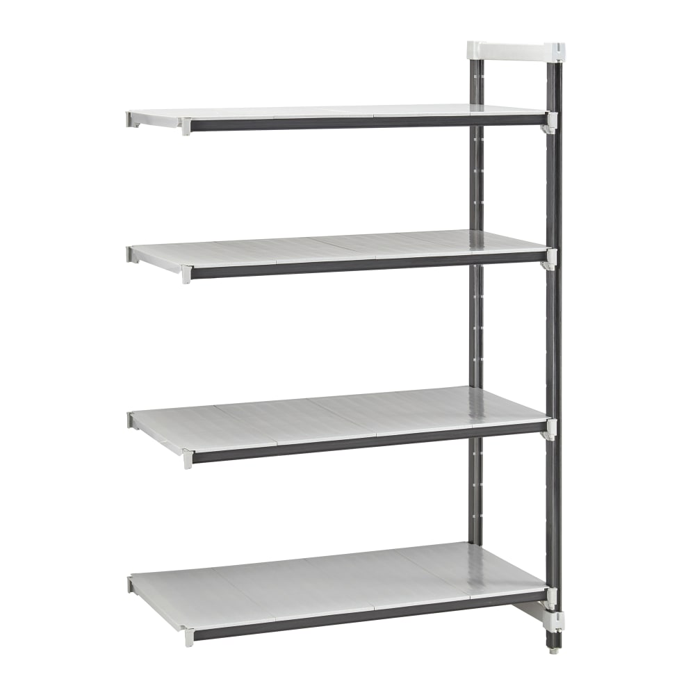 144-EXA246072S4480 60" NSF 4-Tier Heavy-Duty Plastic Shelving Unit - Camshelving® Elements X...