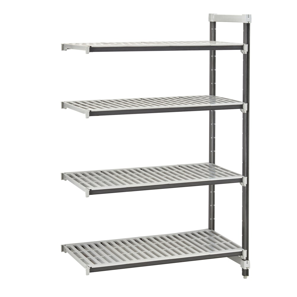 144-EXA247272V4480 72" NSF 4-Tier Heavy-Duty Plastic Shelving Unit - Camshelving® Elements X...