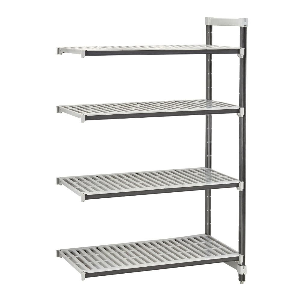 144-EXA244884V4480 48" NSF 4-Tier Heavy-Duty Plastic Shelving Unit - Camshelving® Elements X...