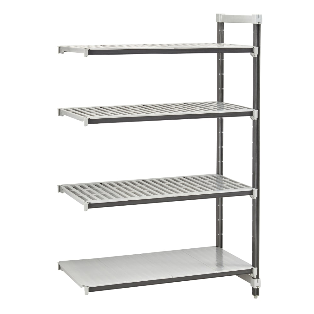 144-EXA246064VS4480 60" NSF 4-Tier Heavy-Duty Plastic Shelving Unit - Camshelving® Elements...