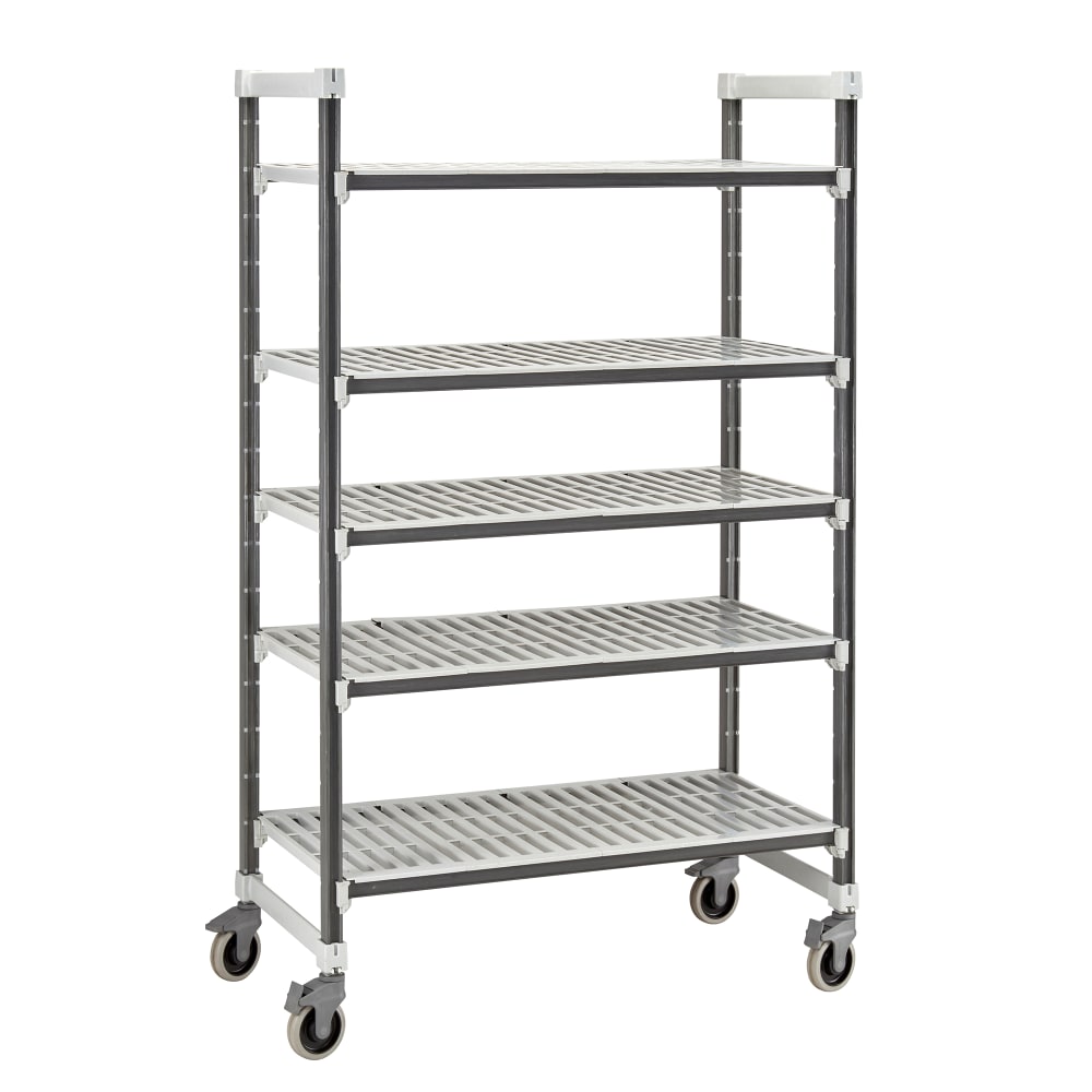 144-EXMU184278V5480 42" NSF 5-Tier Heavy-Duty Plastic Shelving Unit - Camshelving® Elements...