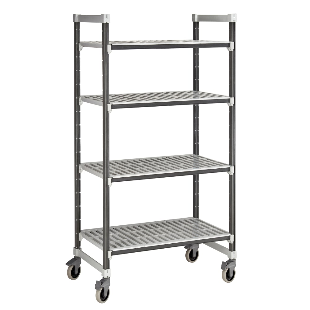 144-EXMU184870V4480 48" NSF 4-Tier Heavy-Duty Plastic Shelving Unit - Camshelving® Elements...