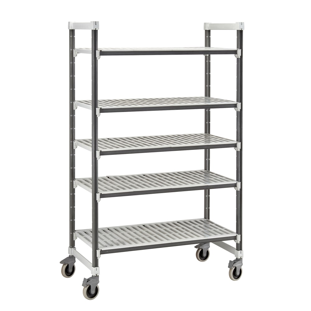 144-EXMU184878V5480 48" NSF 5-Tier Heavy-Duty Plastic Shelving Unit - Camshelving® Elements...