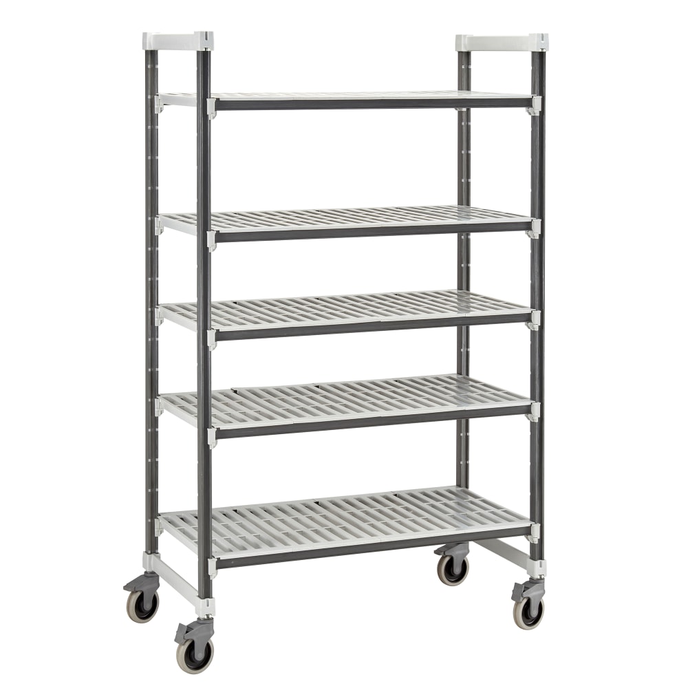 144-EXMU186070V5480 60" NSF 5-Tier Heavy-Duty Plastic Shelving Unit - Camshelving® Elements...