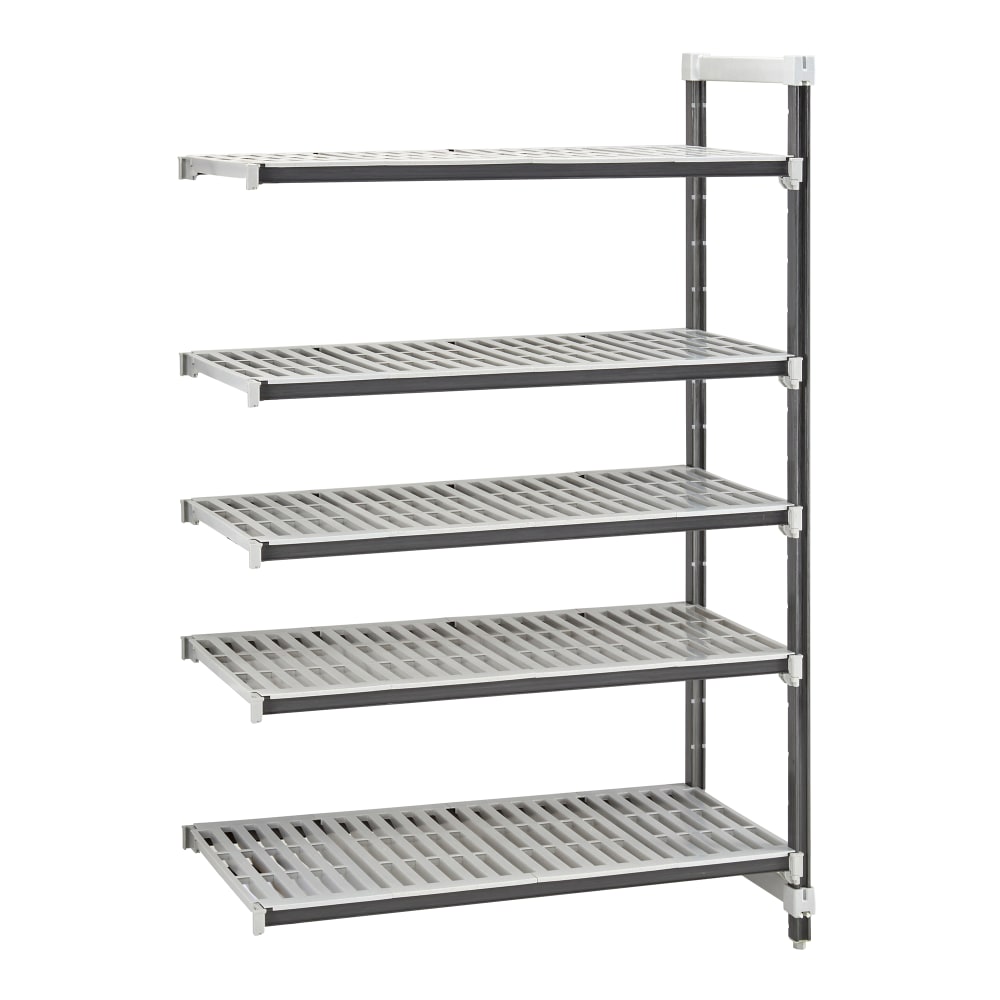 144-EXA247264V5480 Camshelving Elements XTRA Add-On Vented Shelving Unit - 5 Shelves, 72"L x...