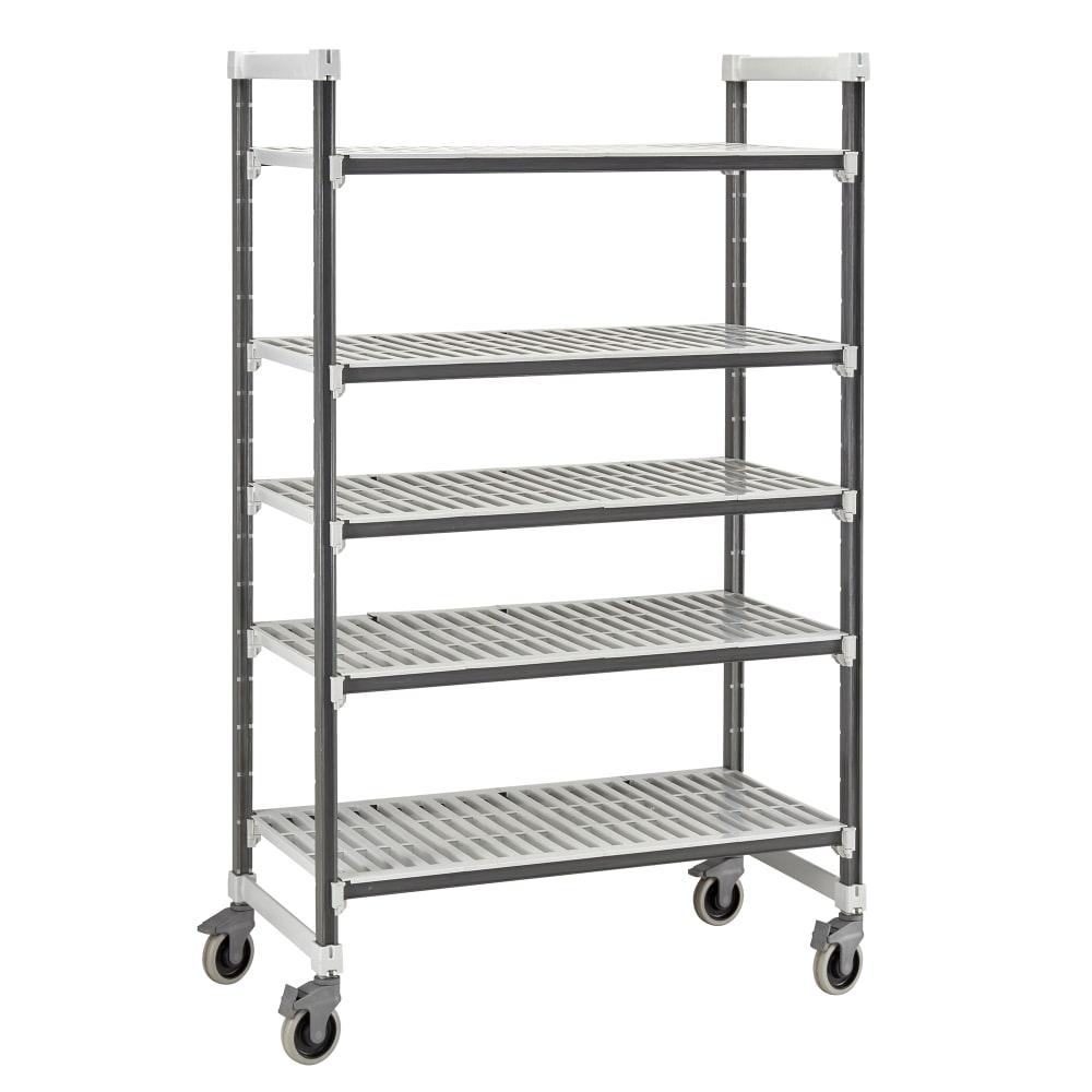 144-EXMU185478V5480 54" NSF 5-Tier Heavy-Duty Plastic Shelving Unit - Camshelving® Elements...