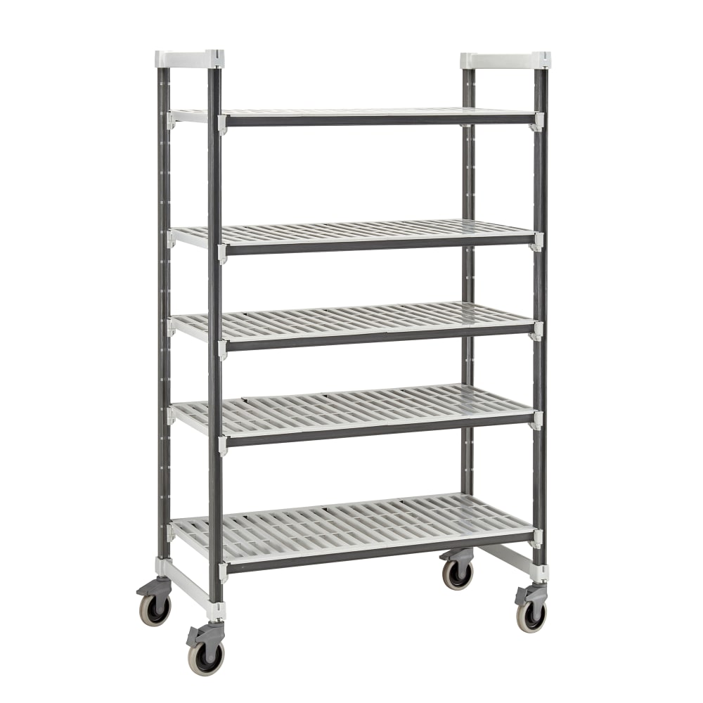 144-EXMU186078V5480 60" NSF 5-Tier Heavy-Duty Plastic Shelving Unit - Camshelving® Elements...
