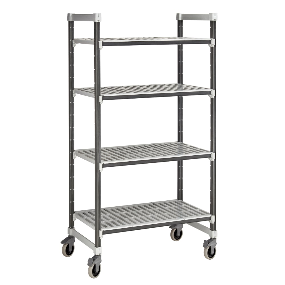 144-EXMU214870V4480 48" NSF 4-Tier Heavy-Duty Plastic Shelving Unit - Camshelving® Elements...