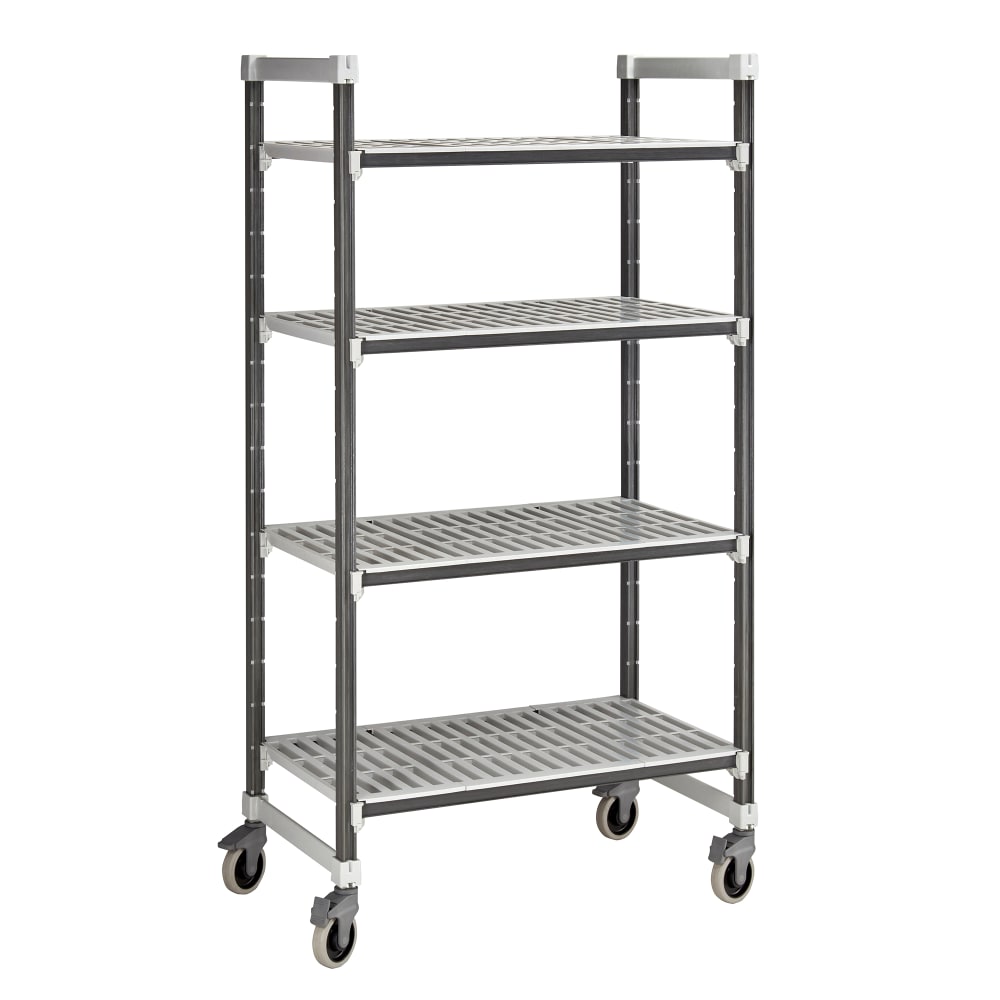 144-EXMU216070V4480 60" NSF 4-Tier Heavy-Duty Plastic Shelving Unit - Camshelving® Elements...