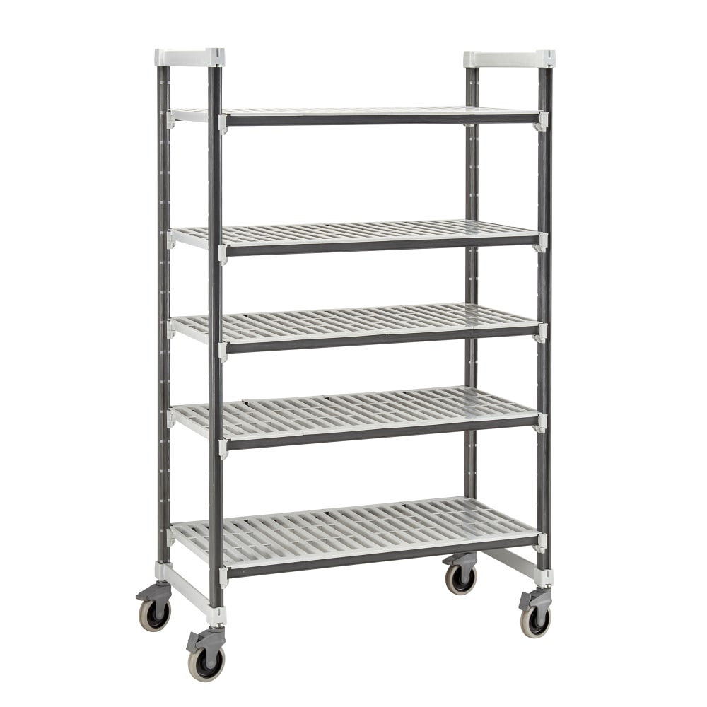 144-EXMU243670V5480 36" NSF 5-Tier Heavy-Duty Plastic Shelving Unit - Camshelving® Elements...