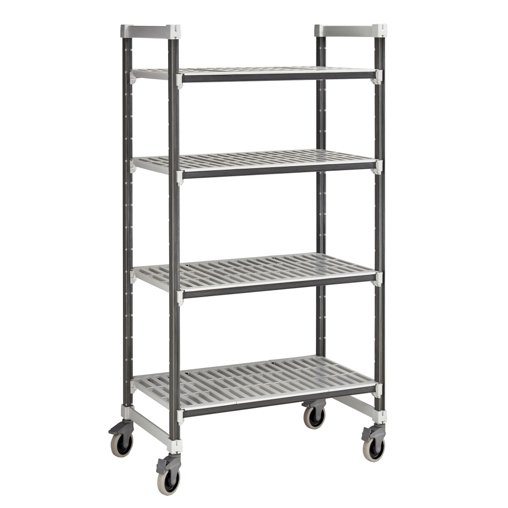 144-EXMU244270V4480 42" NSF 4-Tier Heavy-Duty Plastic Shelving Unit - Camshelving® Elements...