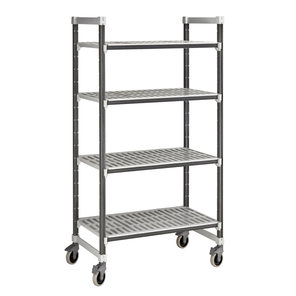 144-EXMU213670V4480 36" NSF 4-Tier Heavy-Duty Plastic Shelving Unit - Camshelving® Elements...