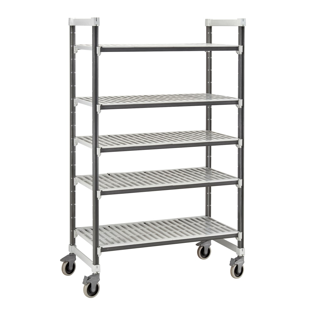 144-EXMU214270V5480 42" NSF 5-Tier Heavy-Duty Plastic Shelving Unit - Camshelving® Elements...