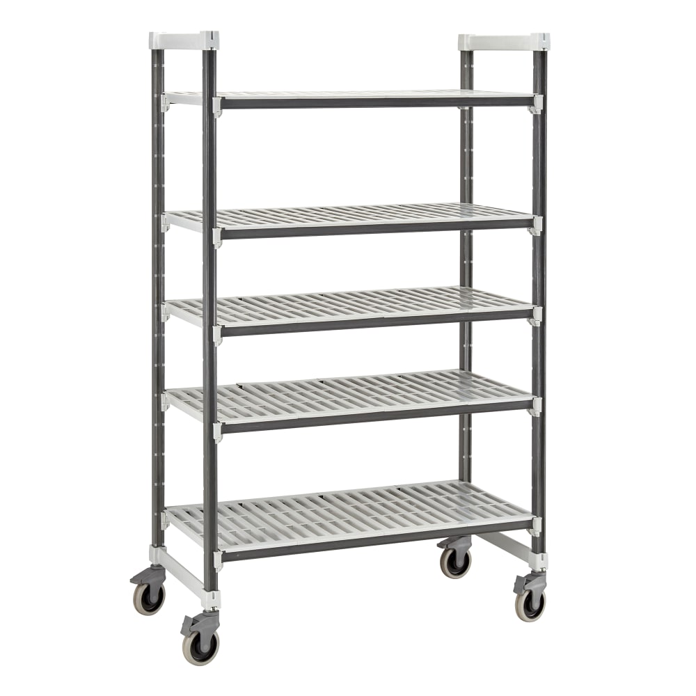 144-EXMU245470V5480 54" NSF 5-Tier Heavy-Duty Plastic Shelving Unit - Camshelving® Elements...