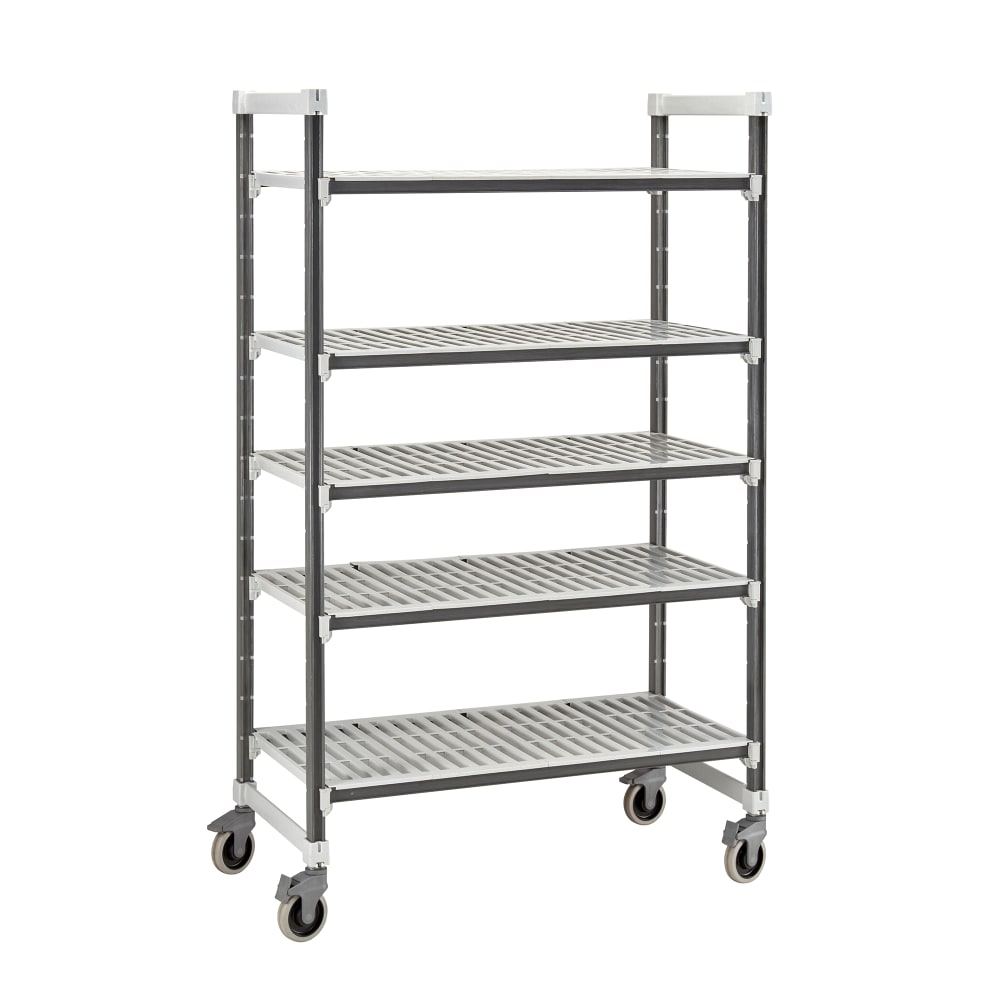 144-EXMU246078V5480 60" NSF 5-Tier Heavy-Duty Plastic Shelving Unit - Camshelving® Elements...