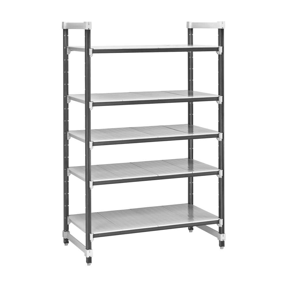 144-EXU183084S5480 30" NSF 5-Tier Heavy-Duty Plastic Shelving Unit - Camshelving® Elements X...
