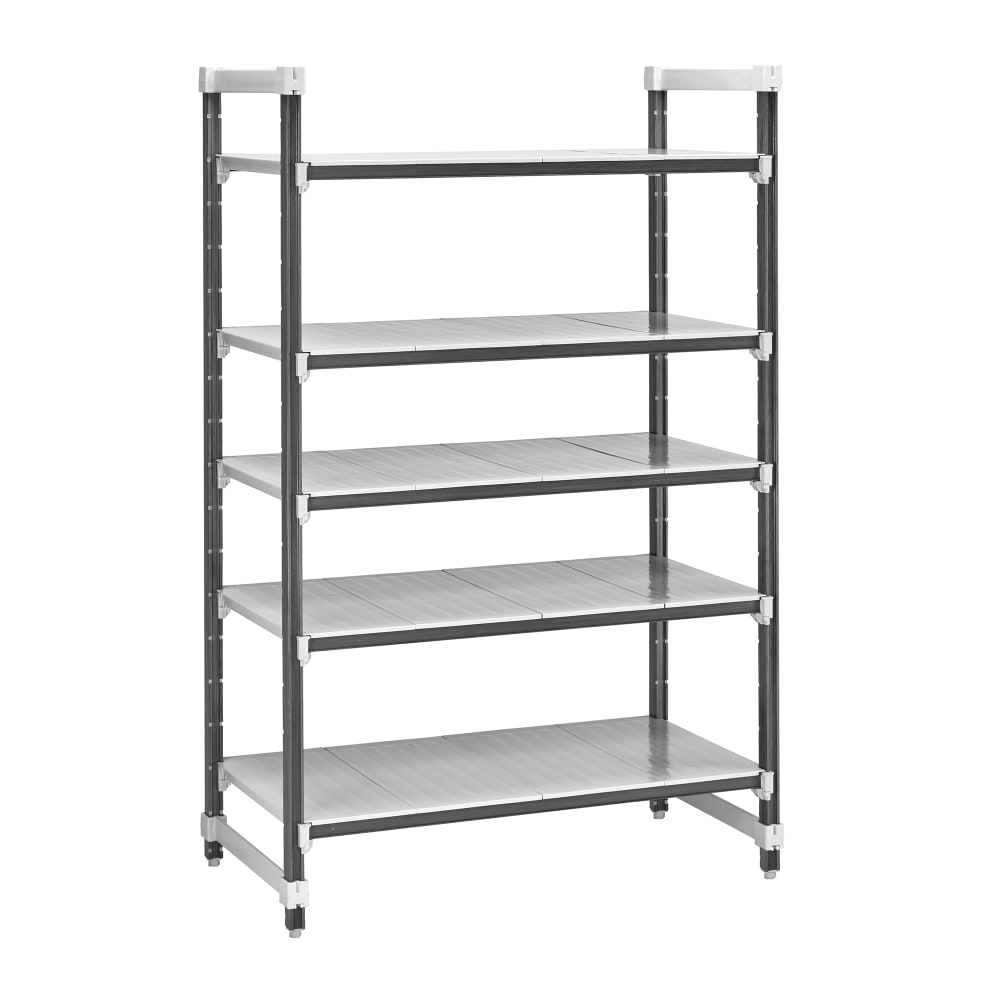 144-EXU186084S5480 60" NSF 5-Tier Heavy-Duty Plastic Shelving Unit - Camshelving® Elements X...