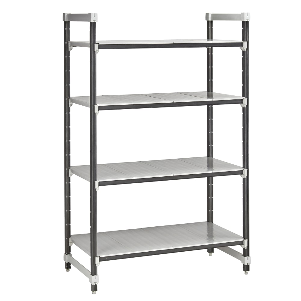 Cambro EXU215472S4480 Camshelving Elements XTRA Add-On Solid Shelving Unit  - 4 Shelves, 54