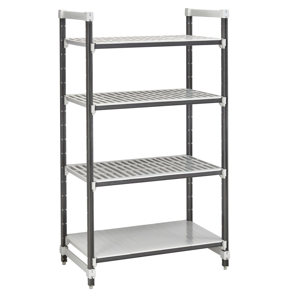 144-EXU242464VS4480 24" NSF 4-Tier Heavy-Duty Plastic Shelving Unit - Camshelving® Elements...