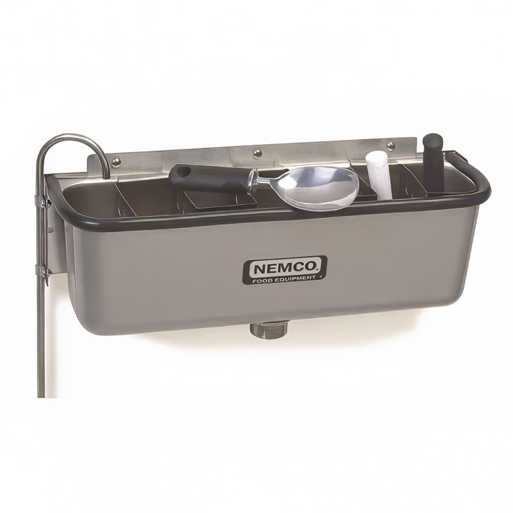 128-7731619 19" Spade Cleaning Well w/ 3/8" Round Spigot & Rubber Bumper, Stainless