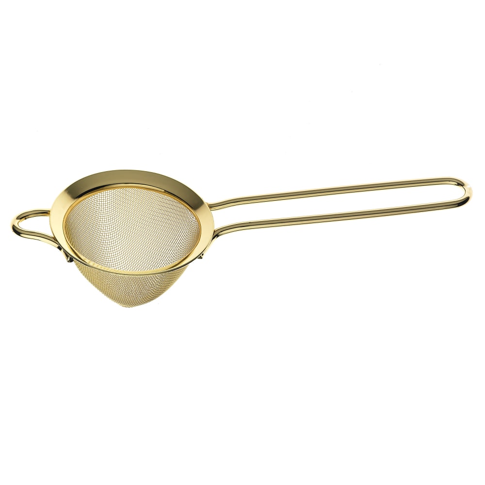 132-M37025GD Fine Mesh Strainer - Stainless Steel, Gold