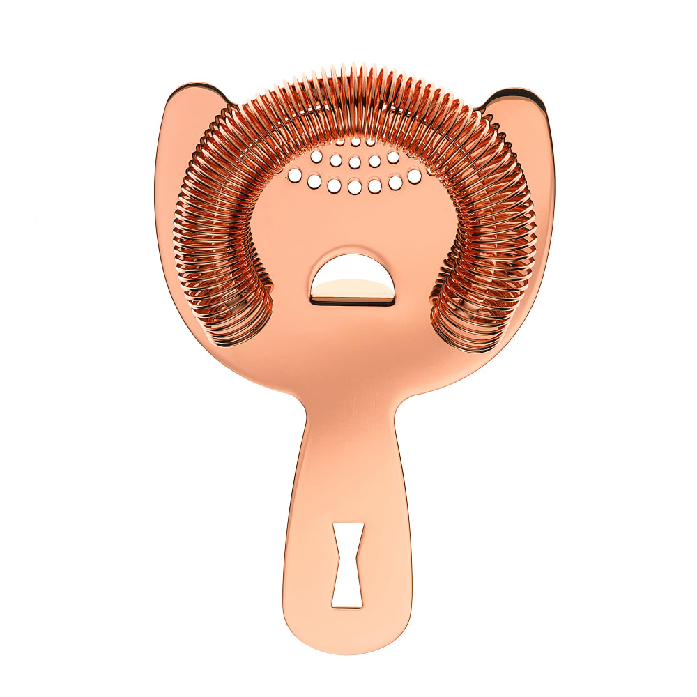 132-M37026CP 2 Prong Bar Strainer - Stainless Steel, Copper Finish