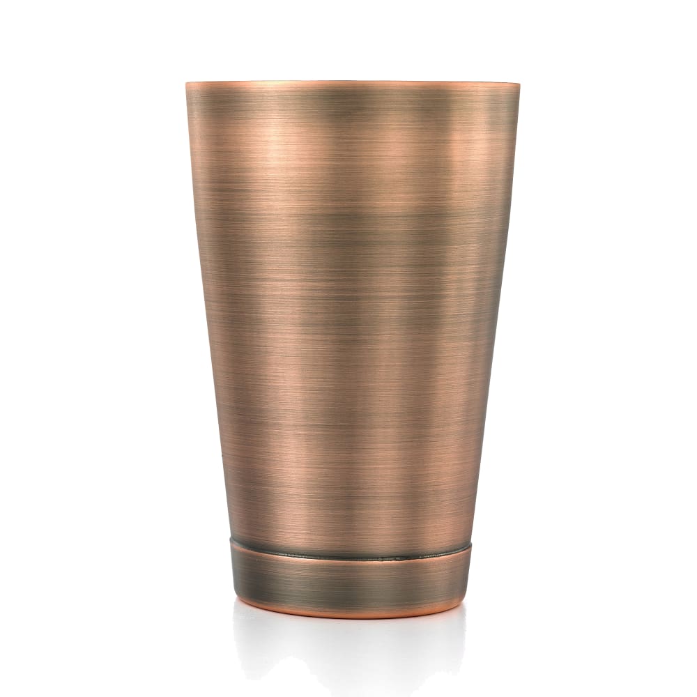 132-M37007ACP 18 oz Stainless Bar Cocktail Shaker, Antique Copper