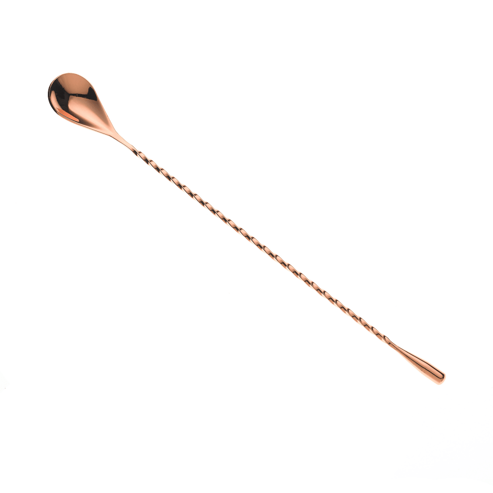 132-M37012CP 11 13/16" Bar Spoon w/ Teardrop End, Copper