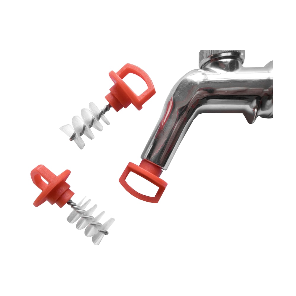 214-TAPBRUSH50 Beer Tab Brush Plug - Red Handle