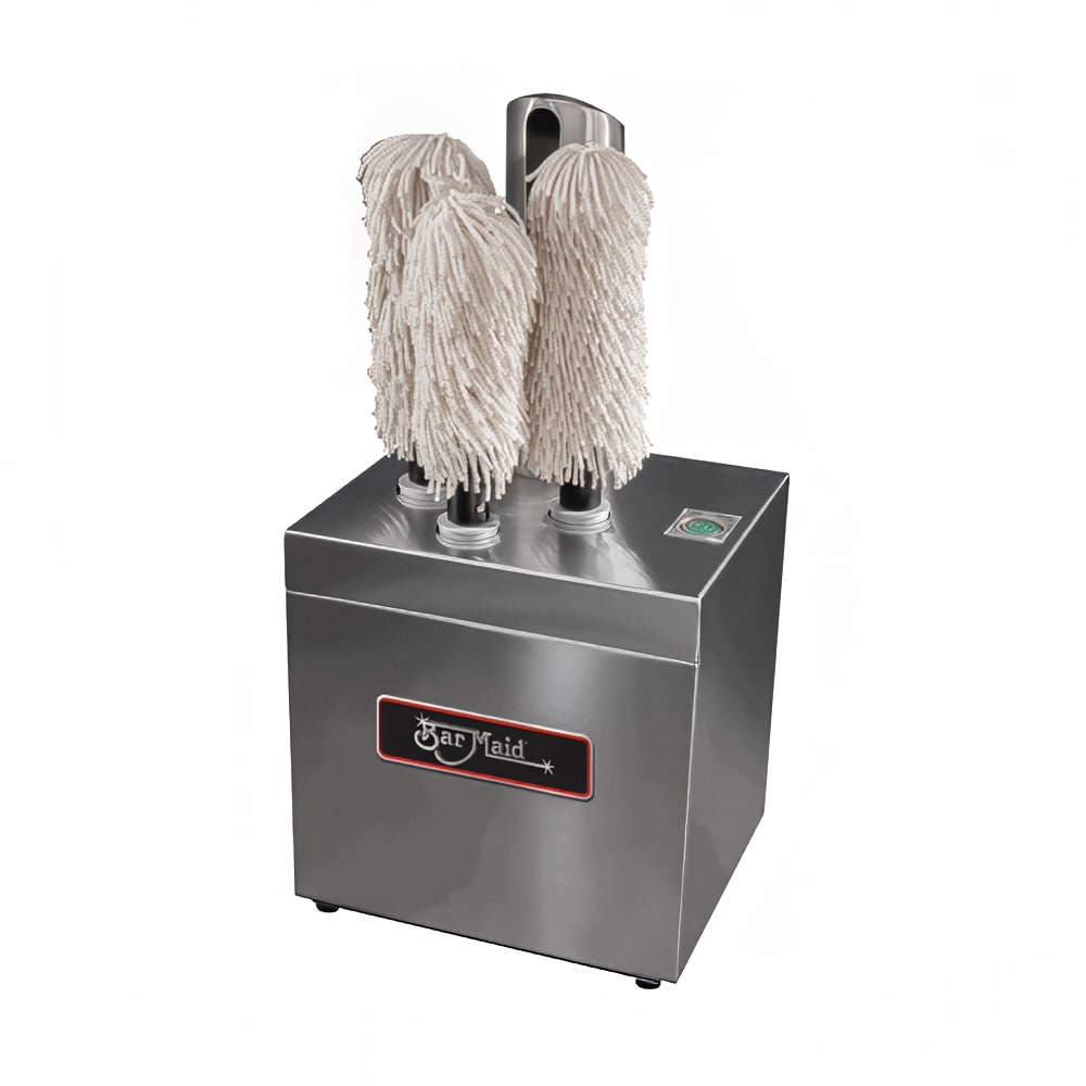 214-GP3MINI Glass Polisher w/ (3) Twine Heads - Stainless, 110v